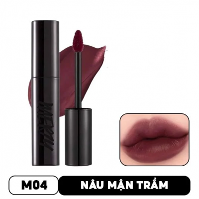 Son Kem Siêu Lì, Mịn Môi Merzy Noir In The Mellow Tint, Mã M04